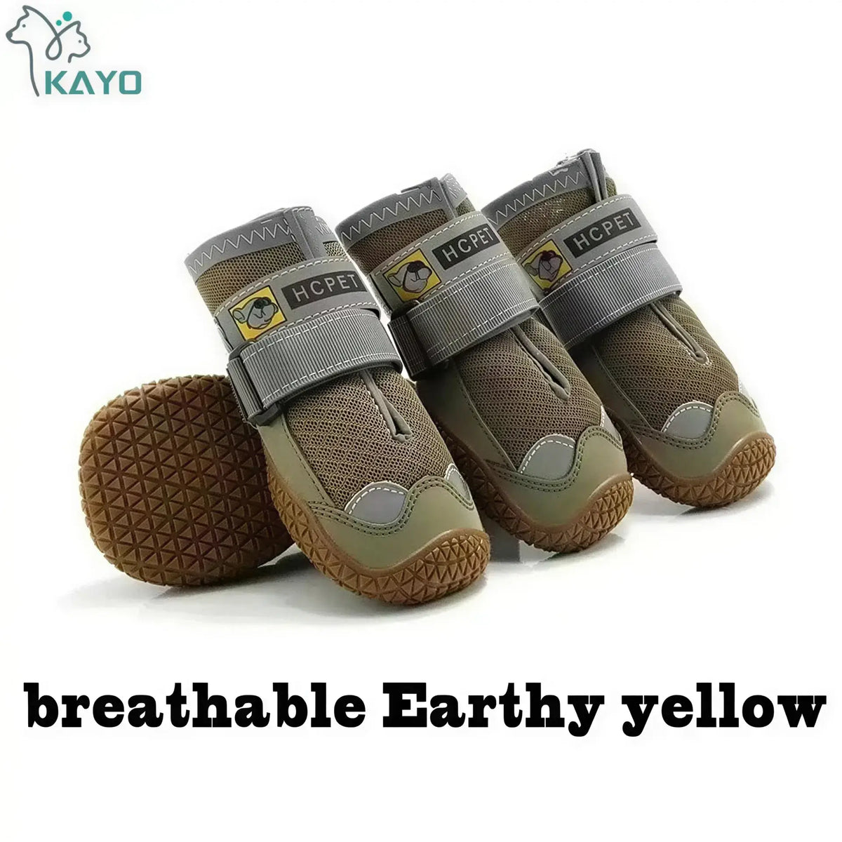 Breathable dog boots protecting paws from hot pavement and rough terrain