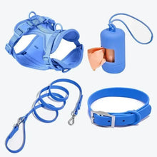 PVC Adjustable Dog Collar Harness Leash Sets