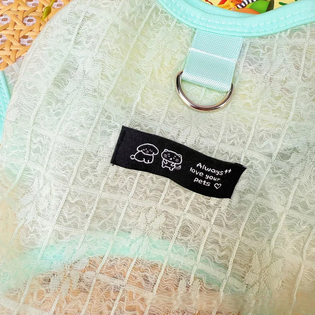 Dog Cooling Mesh Jumpsuit | Breathable Summer Outfit for Dogs