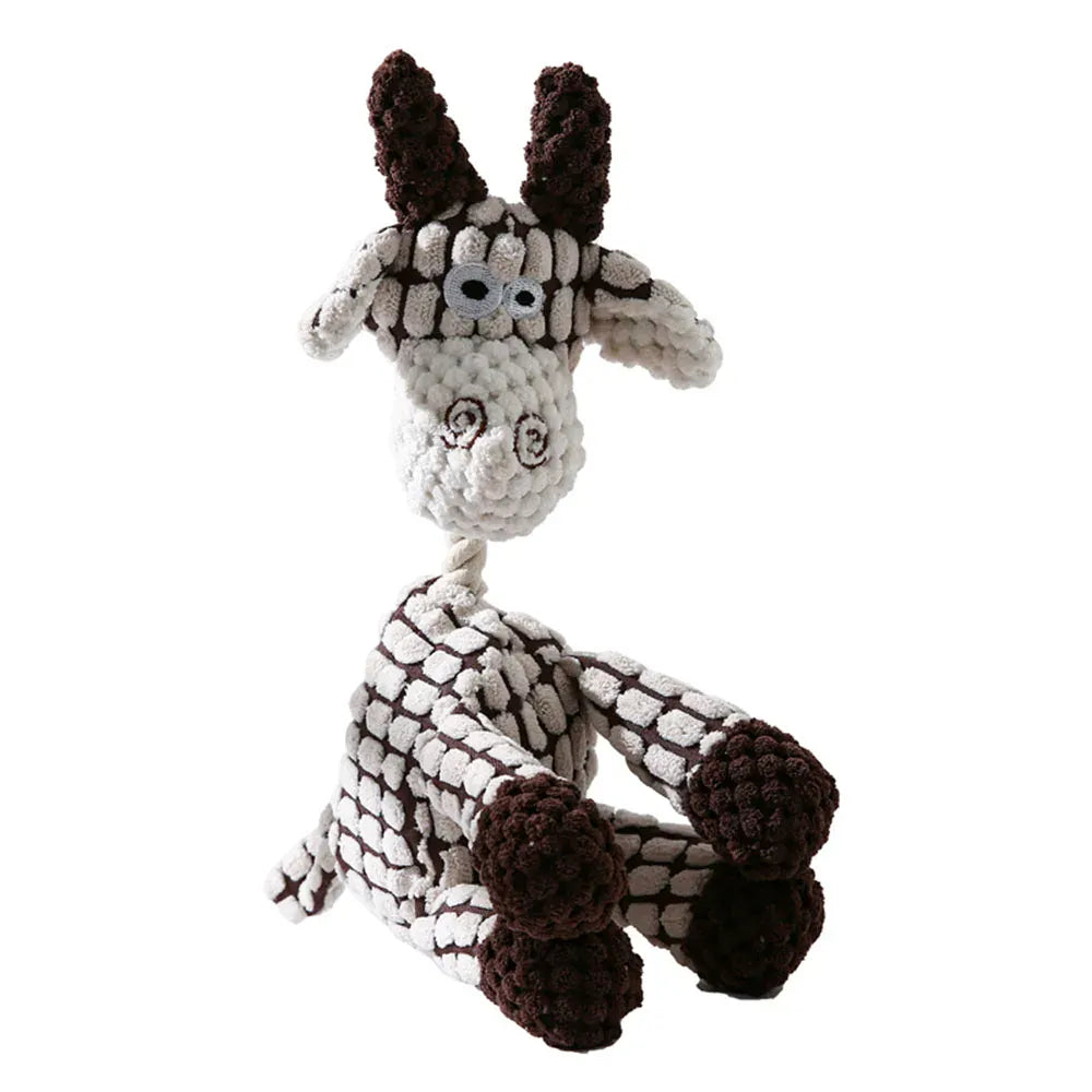 Plush Dog Donkey Squeaky Chew Toy