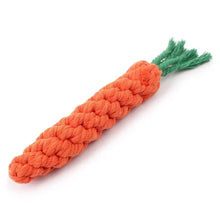 1Pcs Carrot Dog Bite Rope Pet Dog Toys Safe Durable Braided