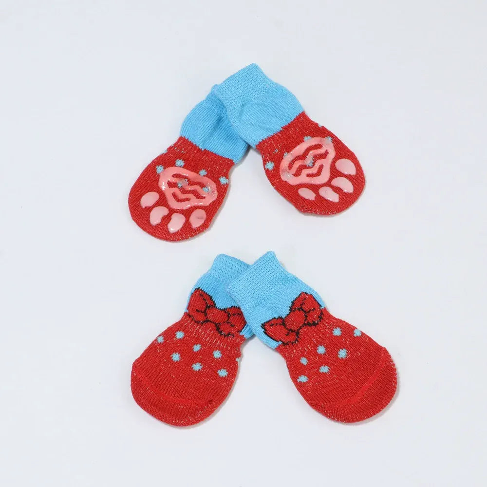 Dog Paw Socks - High-Quality Non-Slip Cotton Socks for Small Dogs