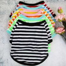 Striped Summer Spring Dog T-shirt