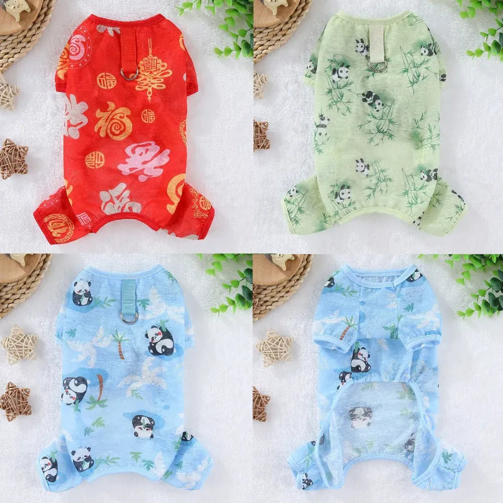Dog & Cat Cooling Jumpsuit | Breathable Mesh Pet Clothes XS–4XL