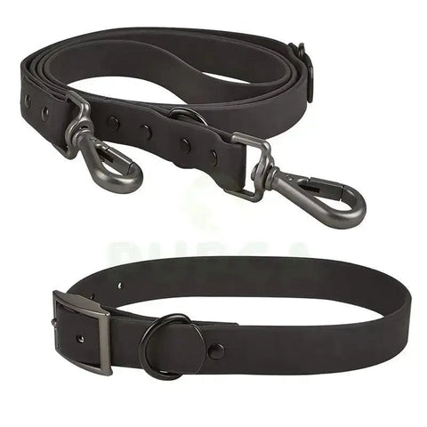 PVC Adjustable Dog Collar Harness Leash Sets