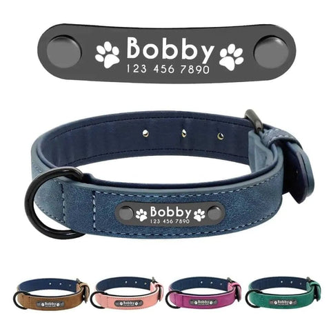 Personalized Vegan Leather Dog Collar