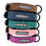 Personalized Vegan Leather Dog Collar