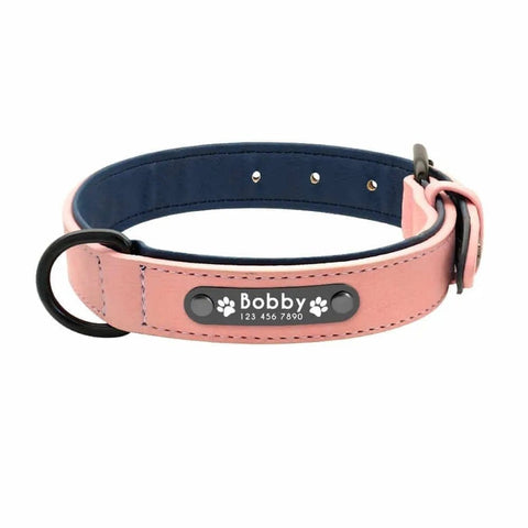 Personalized Vegan Leather Dog Collar