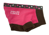 Highline Fleece Coat - Pink and Brown with Polka Dots