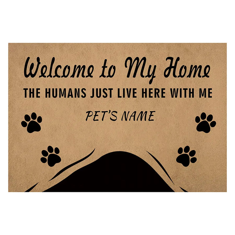 Custom Welcome Funny Dog Doormat
