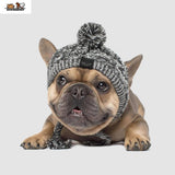 Warm Windproof Knitted Dog Hat