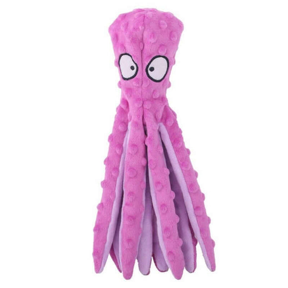 Plush Bite Resistant Octopus Squeaky Dog Toy
