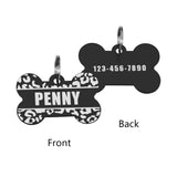 Double sided Quality Engraved Dog Bone Tag For Dog Collar With Personalized Engraving