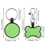 Silent Personalized Double Sided Silicone Dog ID Tag